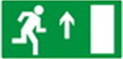 Знак "Направление к эвакуационному выходу"