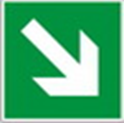 Знак "Направление эвакуации"
