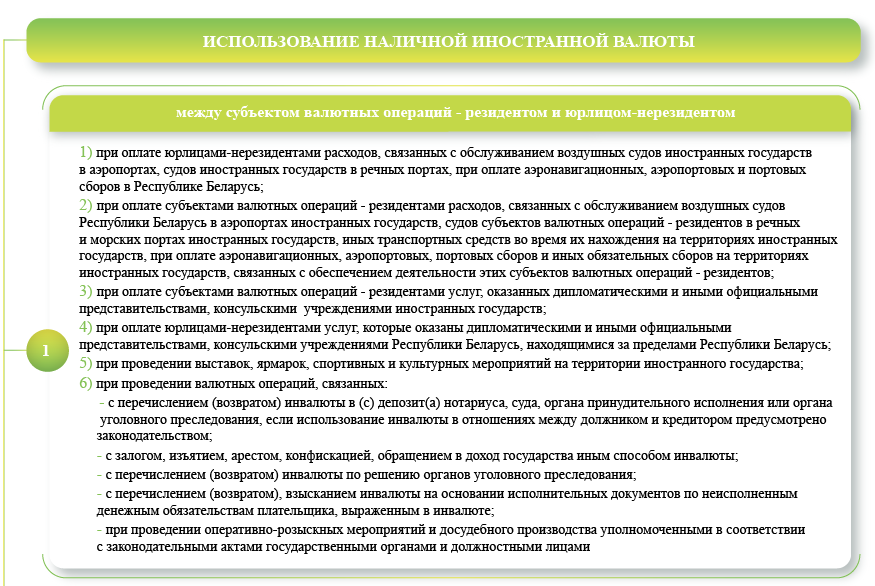 Использование иностранной валюты