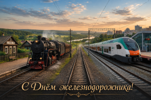 Поздравляем с Днем железнодорожника!